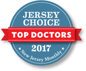 'Jersey Choice Top Doctors 2017' badge