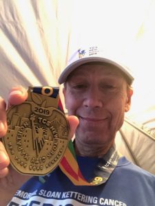 Dr. Nissenblatt after participating in the 2019 NYC Marathon. 
